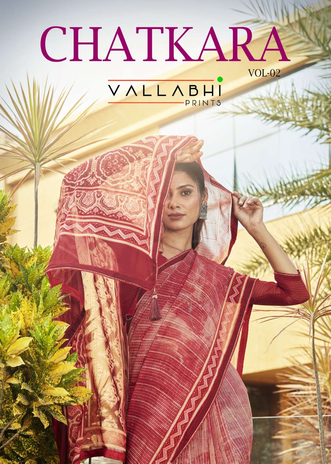 vallabhi chatkara vol 2 georgette printed casual wear saree