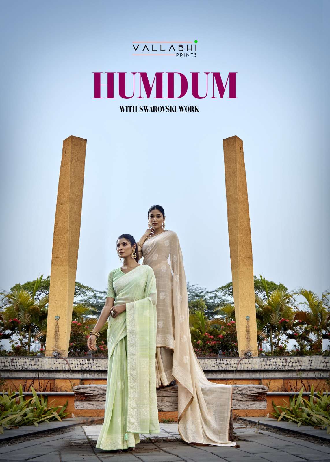 vallabhi humdum georgette printed designer stylish sarees