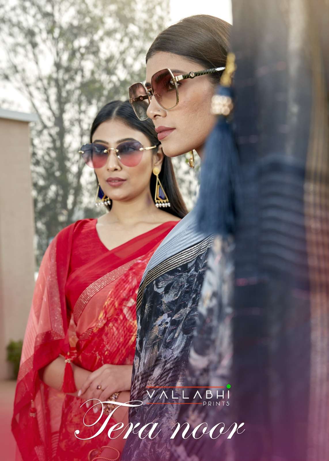 vallabhi tera noor georgette printed casual wear saree