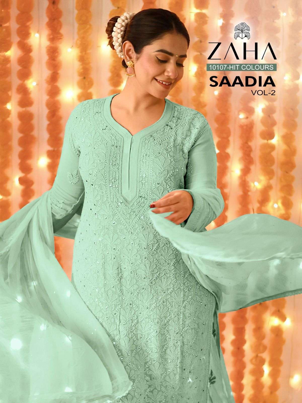 zaha saadia vol 2 10107 design colors pakistani dresses single piece 