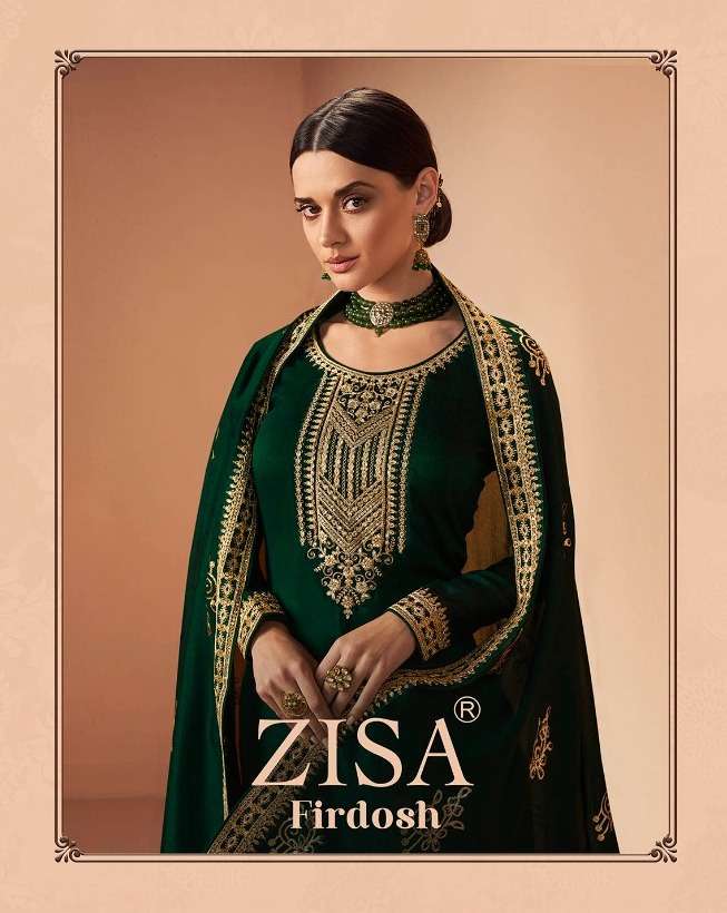 zisa present firdosh silk georgette designer fancy salwar kameez