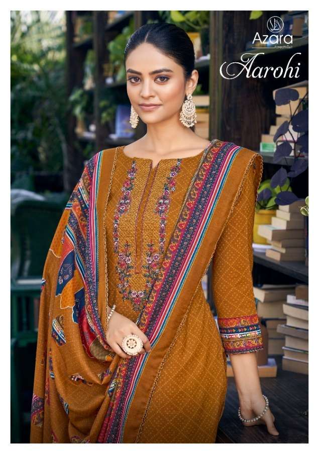 aarohi by azara cotton designer print salwar suit collection 