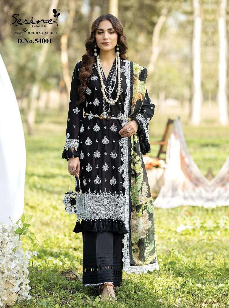 adan libas fuchsia by serine lawn cotton unstitch pakistani suit wholesaler