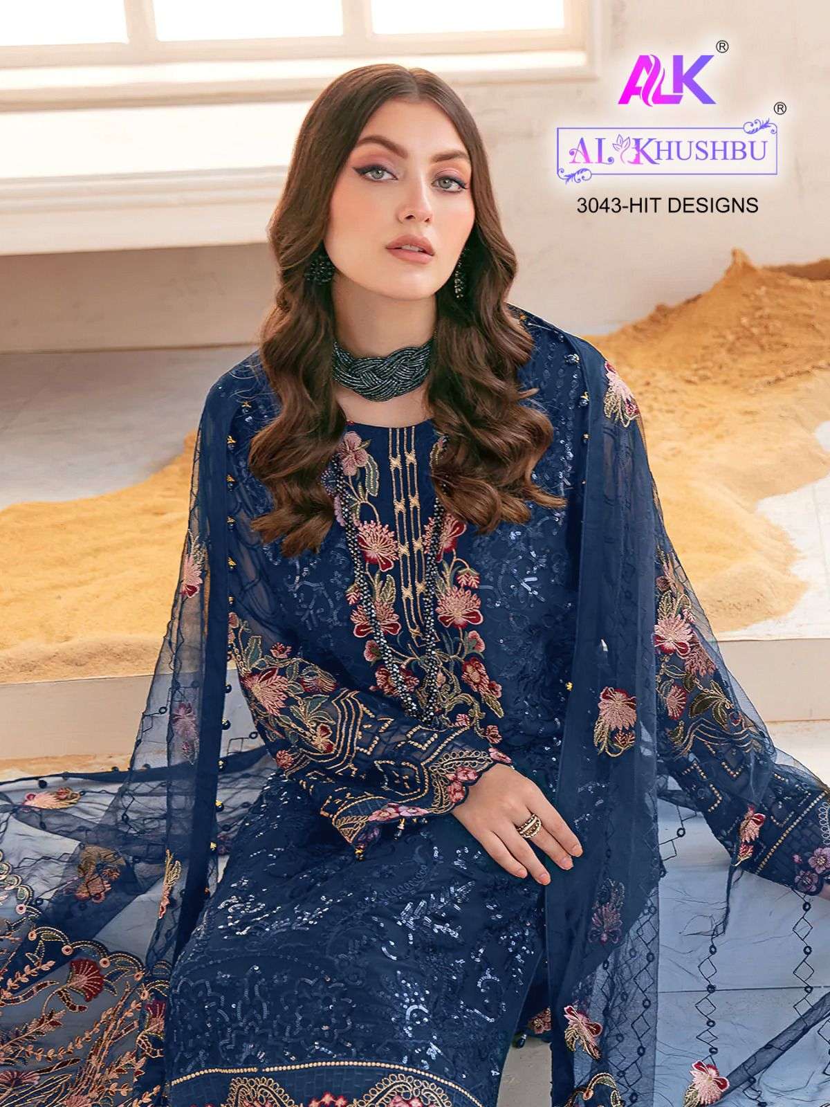 al khushbu 3043-j-k-l-m hit designere pakistani suit