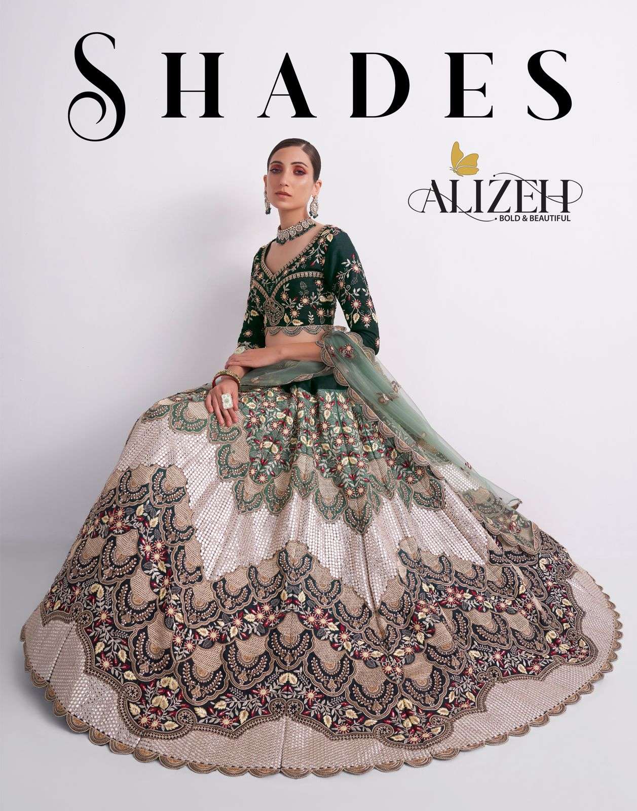 alizeh present shades exclusive wedding fancy lehenga supplier