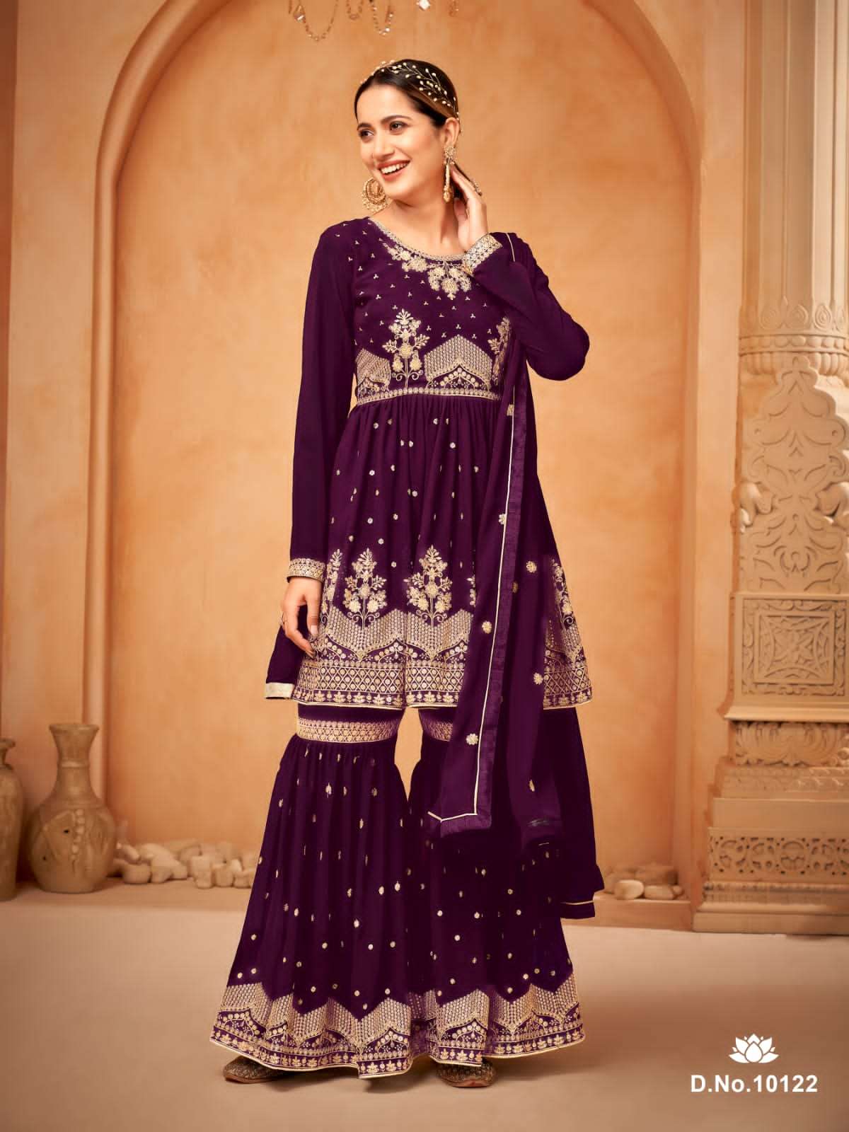 anjubaa vol 12 exclusive sharara dresses supplier 