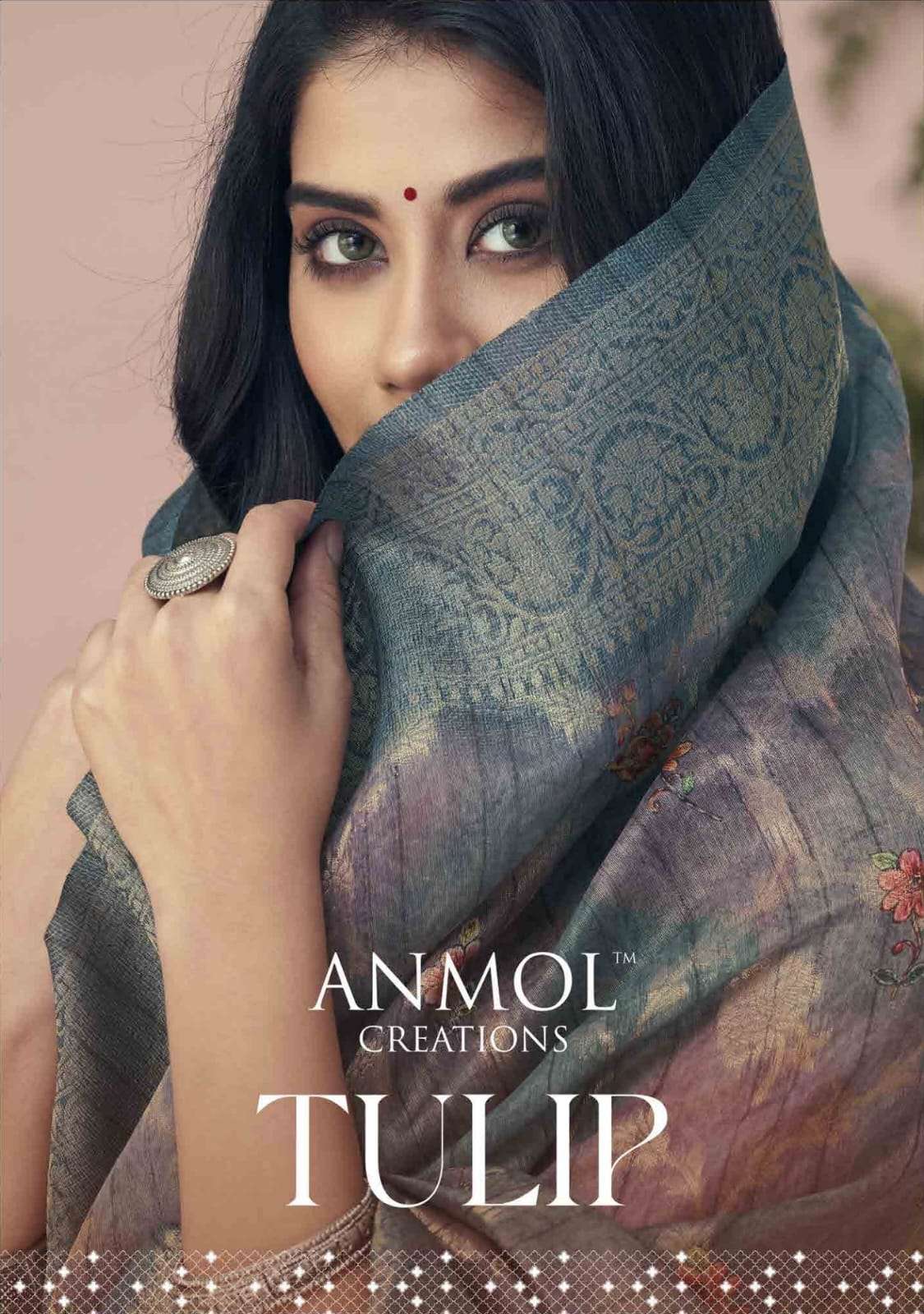anmol creations tulip silk digital print sarees at best wholesale rate 