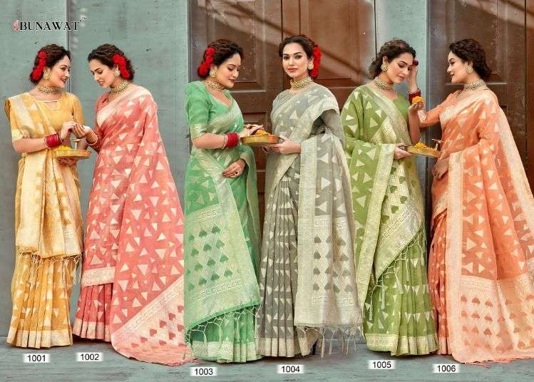 bunawat ardhangini designer cotton saris wholesaler