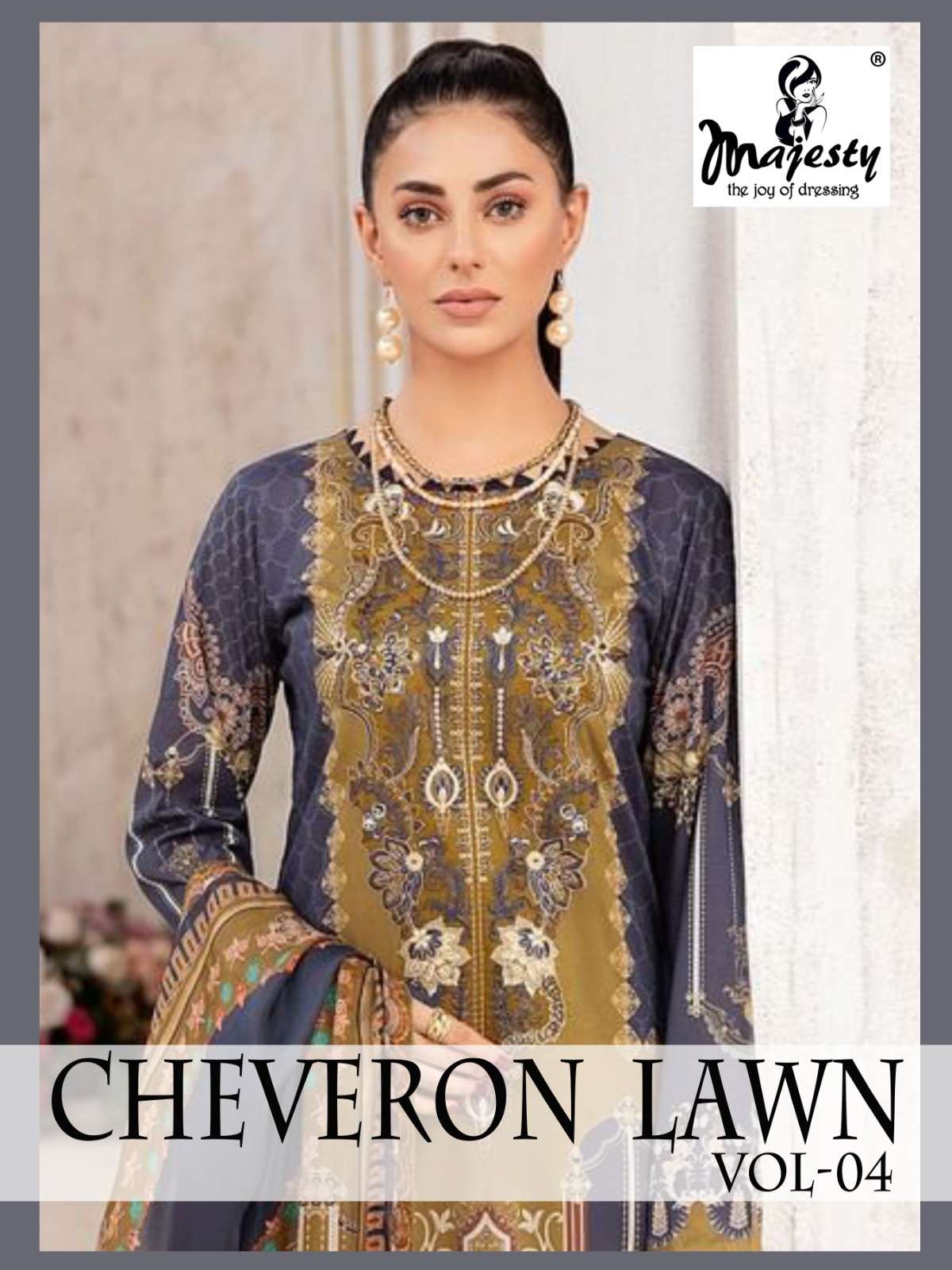 cheveron lawn vol 4 by majesty cotton pakistani designer suits