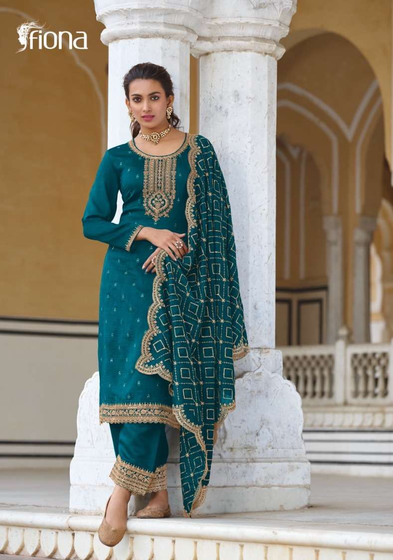 gulrang by fiona premium silk salwar suit dress material 