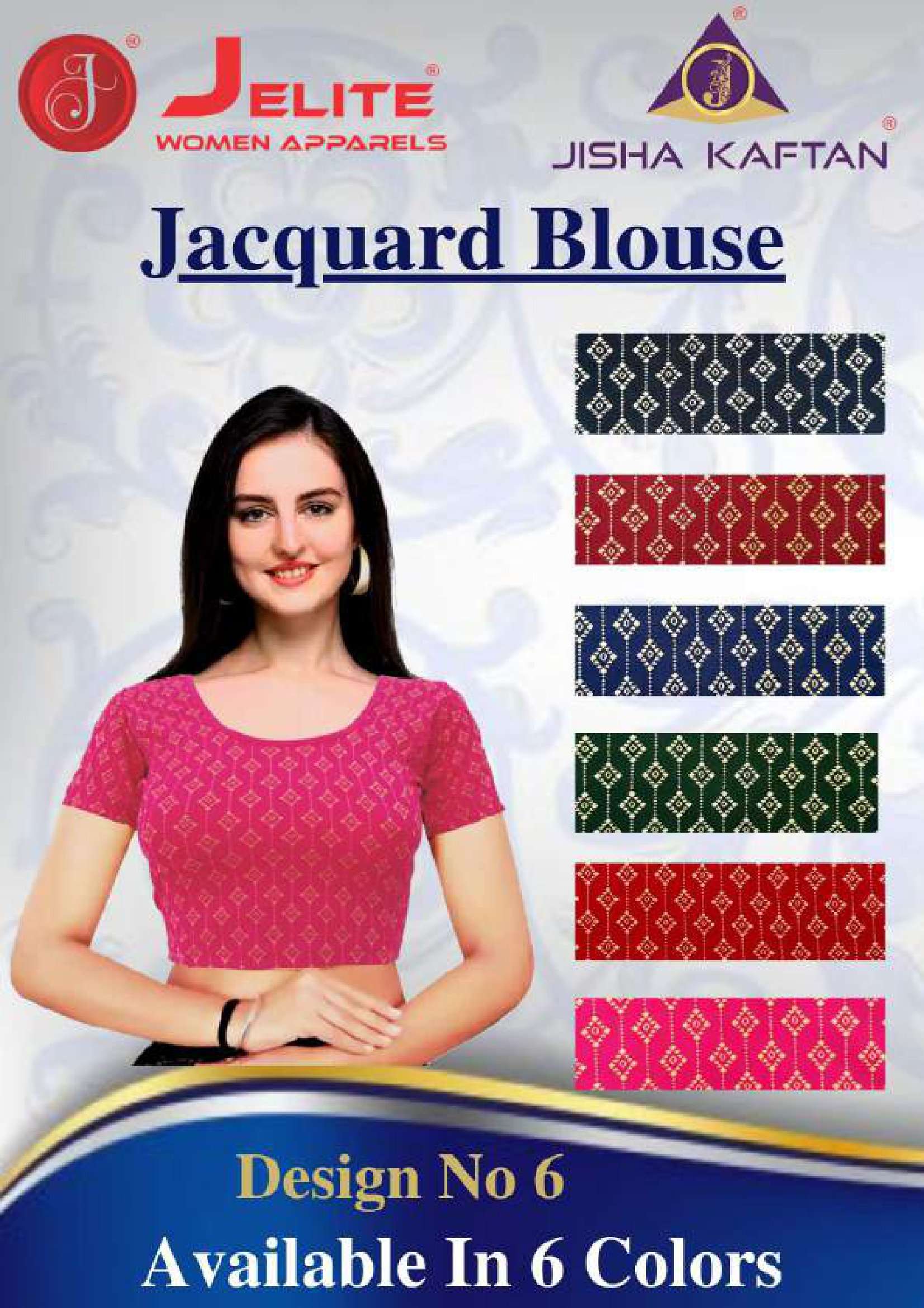 jelite jacquard blouse vol 1 readymade fancy blouse ethnic wear wholesale 