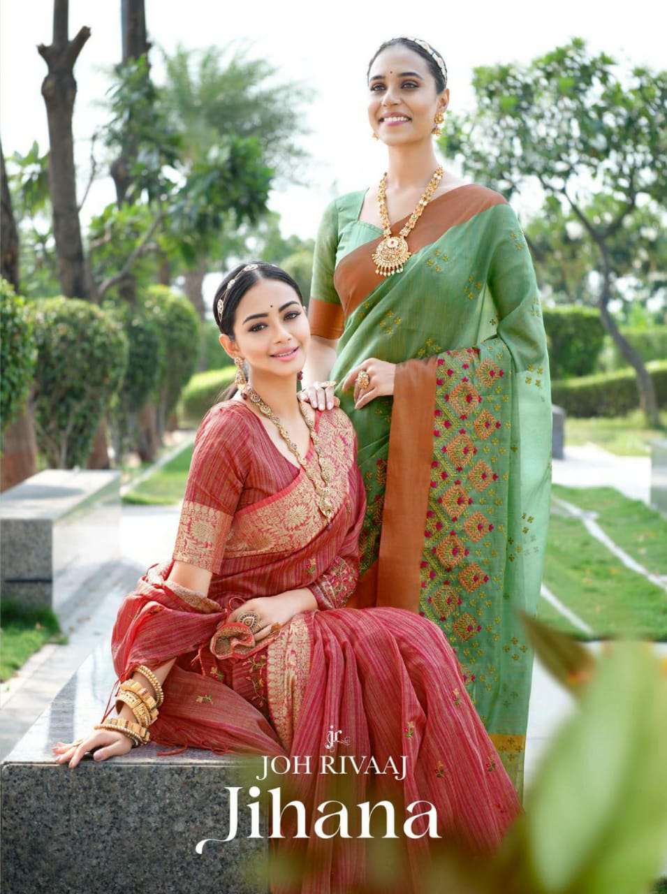 joh rivaaj jihana 35001-35018 indian fancy saree collection 