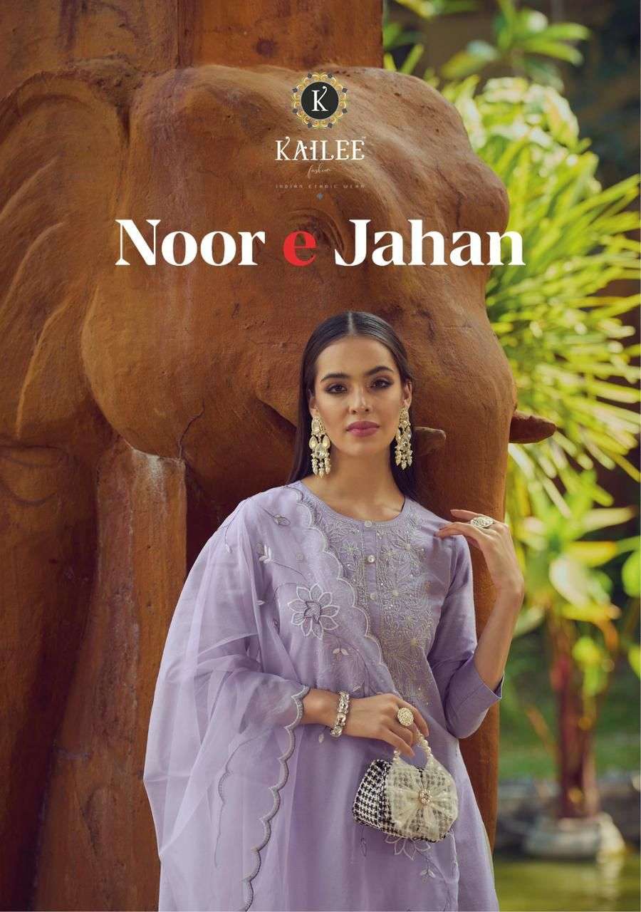 kailee fashion launch noor e jahan readymade top with bottom and dupatta