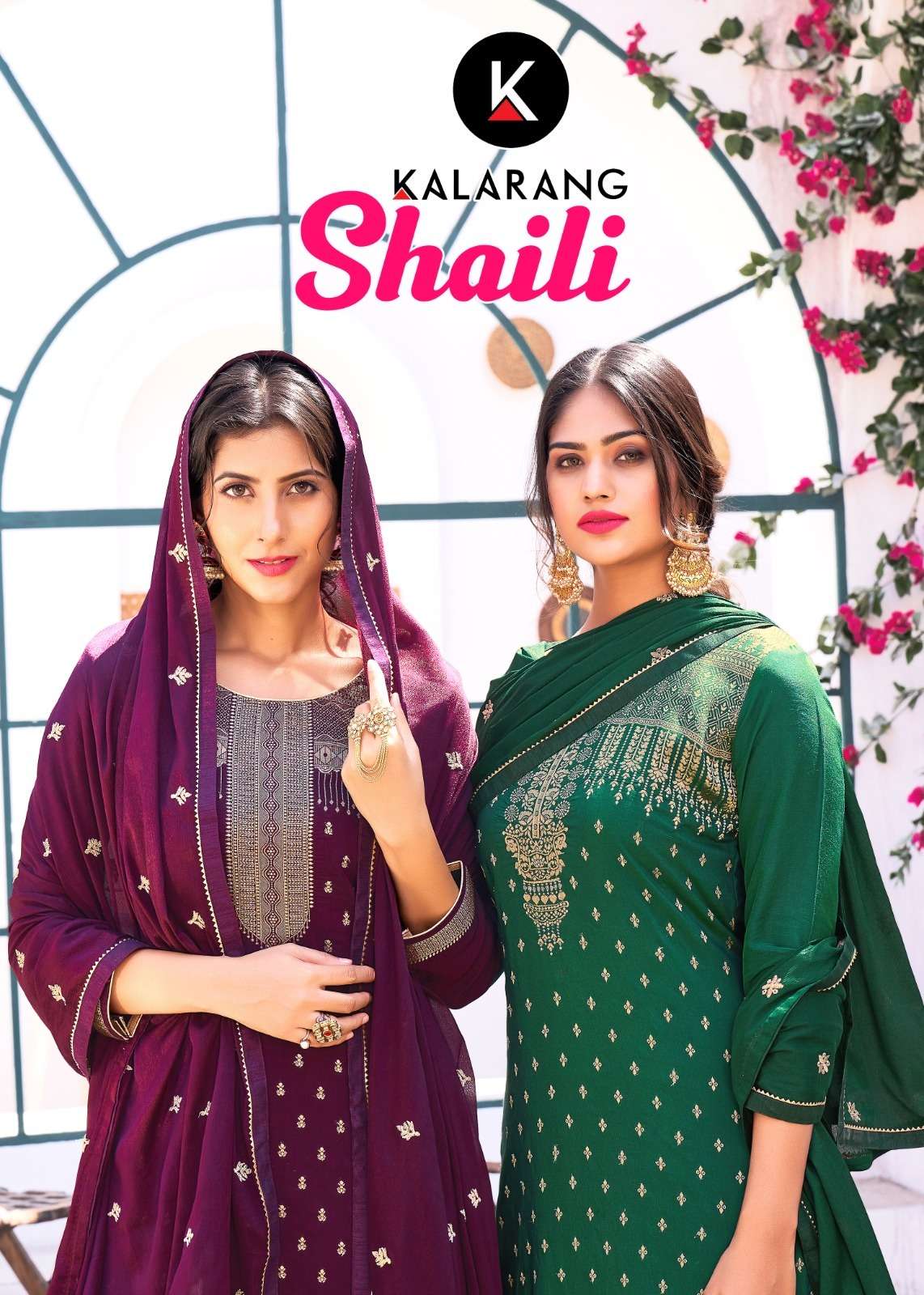 kalarang launch shaili muslin dola jacquard party wear salwar kameez material 