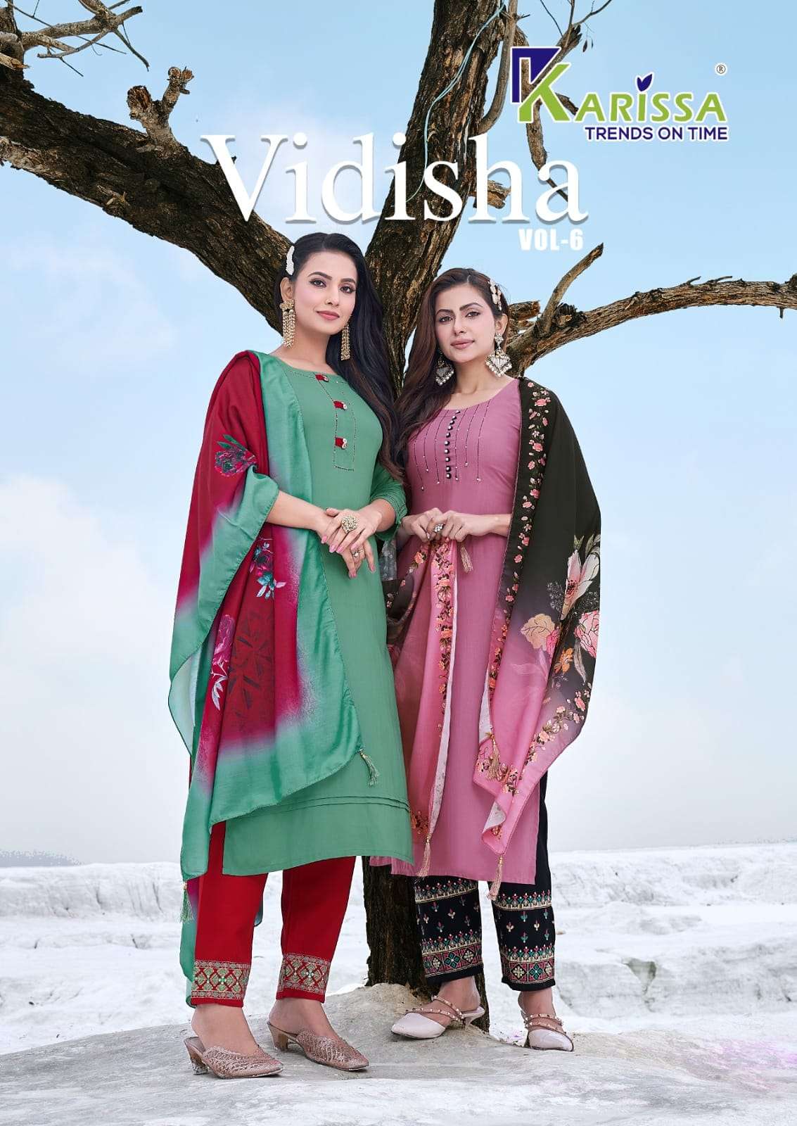 karissa vidisha vol 6 premium rayon readymade salwar kameez