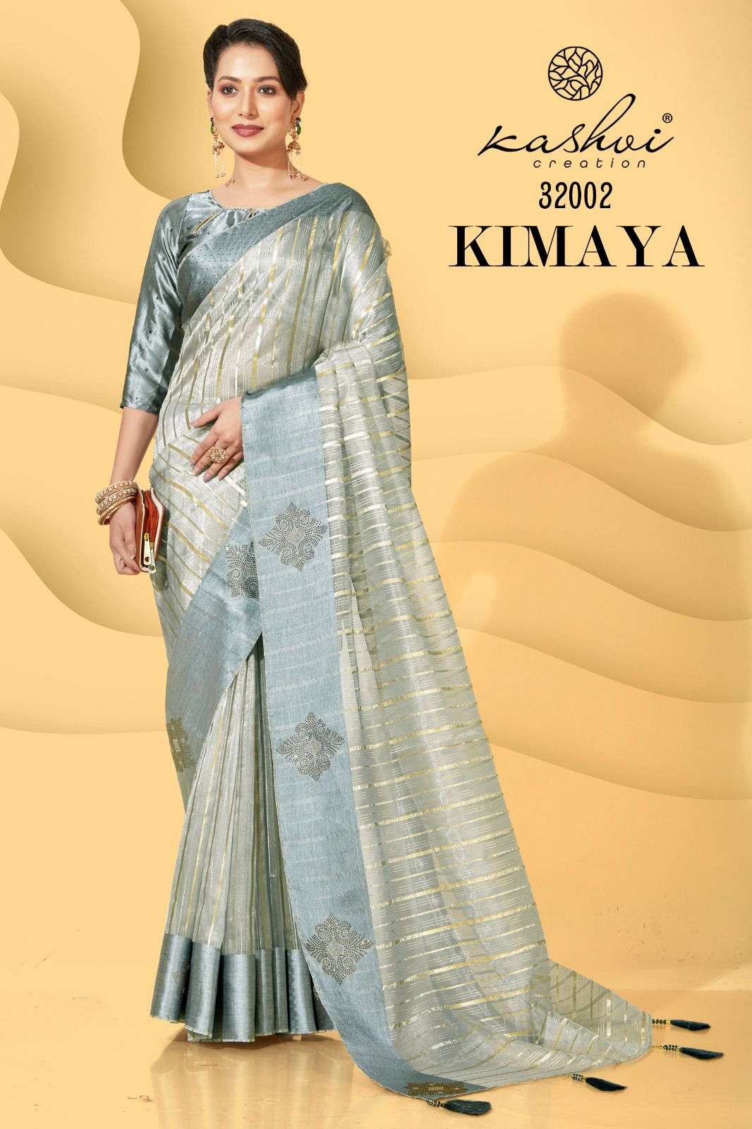 kashvi creation kimaya organza saree with diamond work sarees 