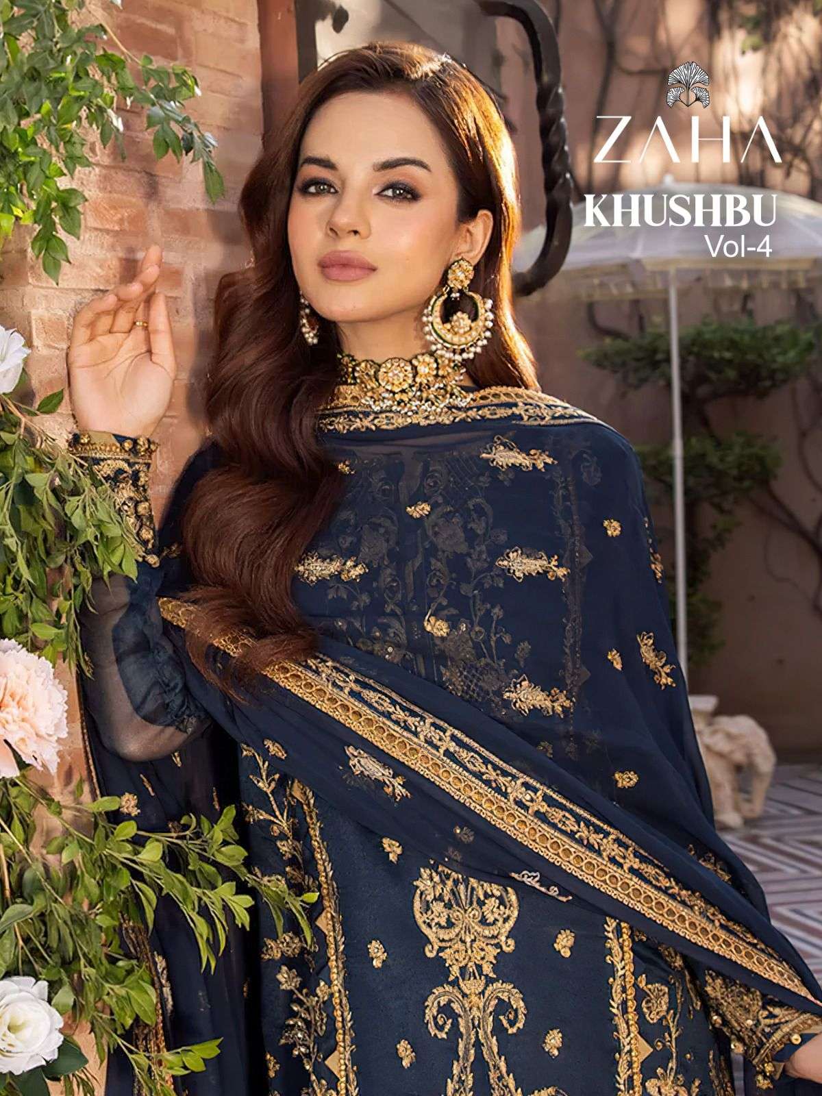 khushbu vol 4 by zaha designer pakistani suit