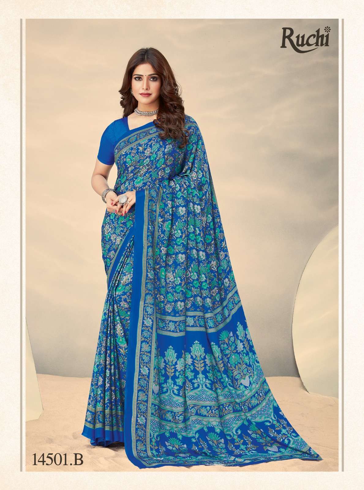 ruchi sarees lanched vivanta silk hits 10 printed crape silk sarees