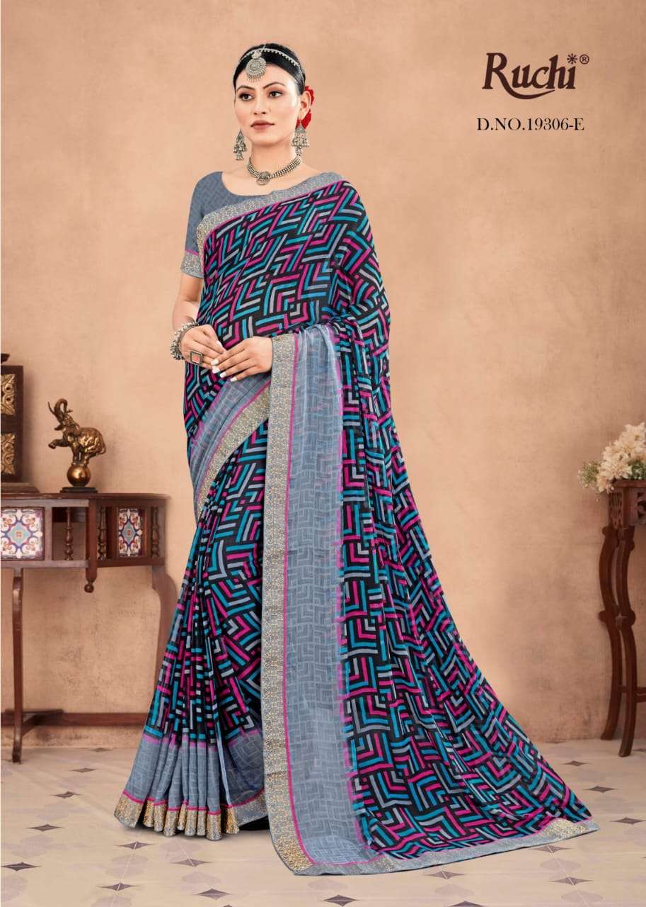 ruchi savera 19306 hits chiffon printed saree collection