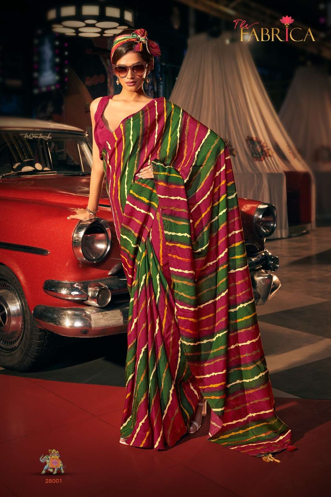 saanvi by the fabrica dola silk leheriya sarees collection