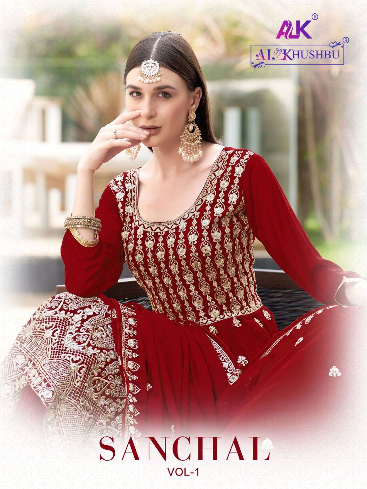 sanchal vol 1 by al khushbu georgette pakistani designer salwar kameez