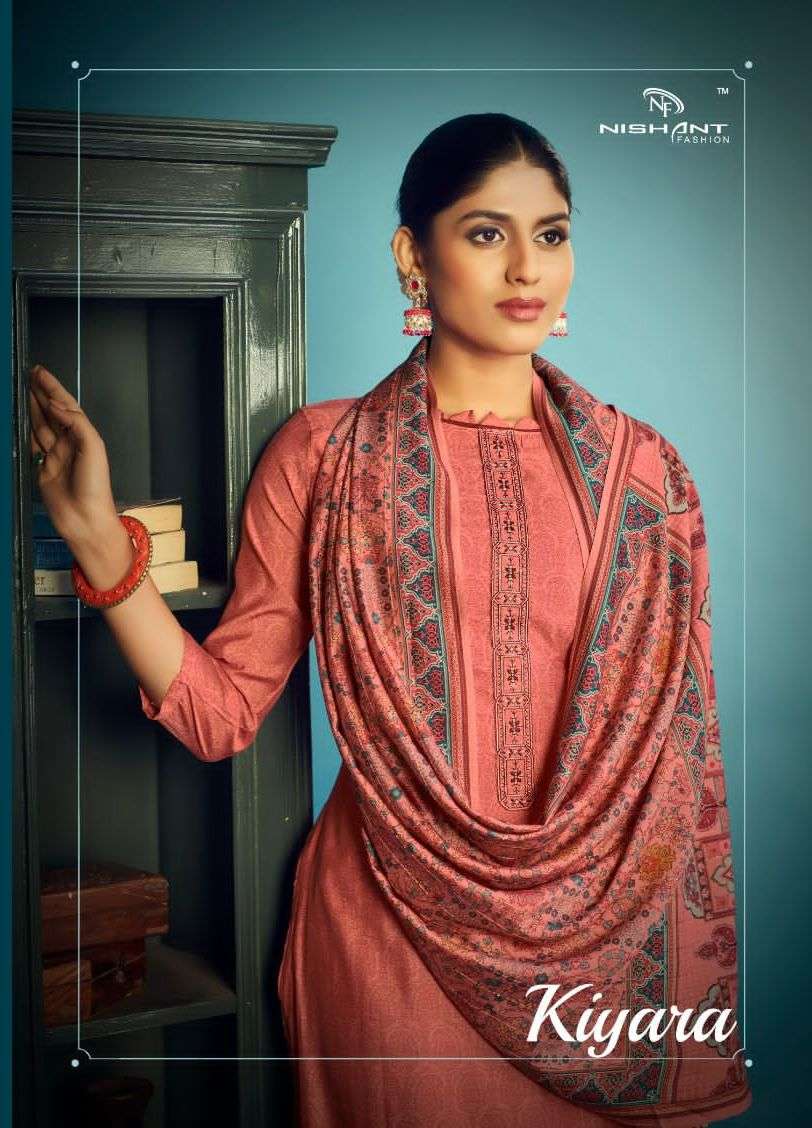 siyoni designer lauch kiyara maslin silk with daman & tia embroidery work salwar kameez