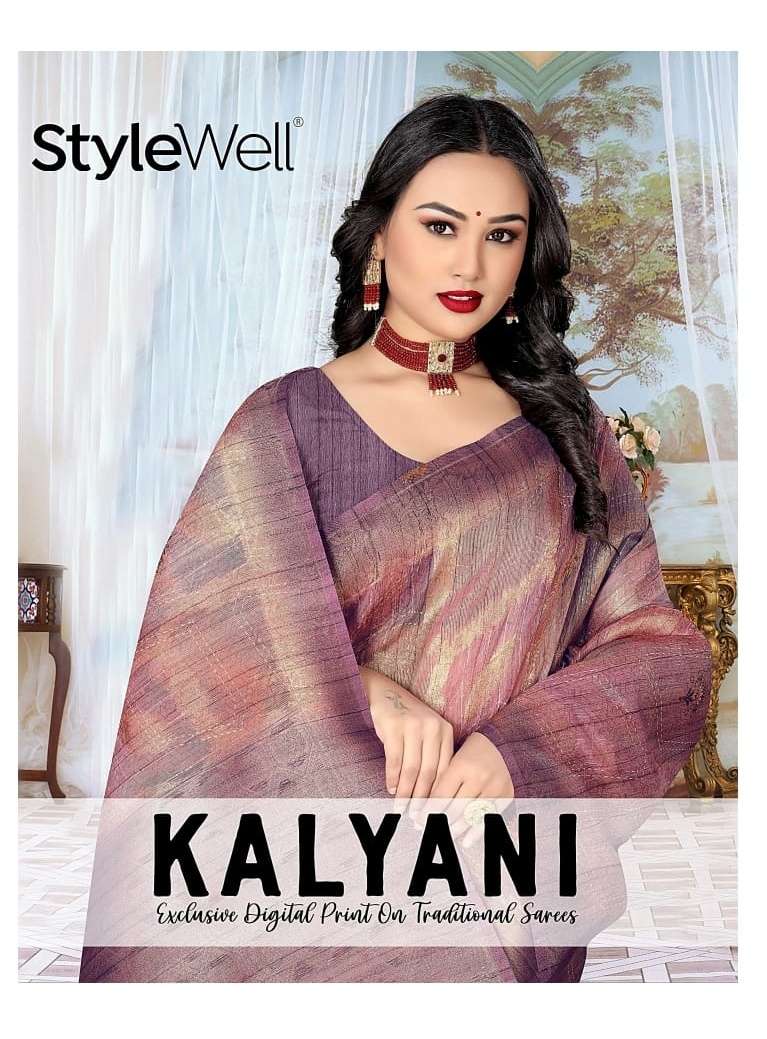 stylewell kalyani vol 1 amazing digital print unstitched sarees