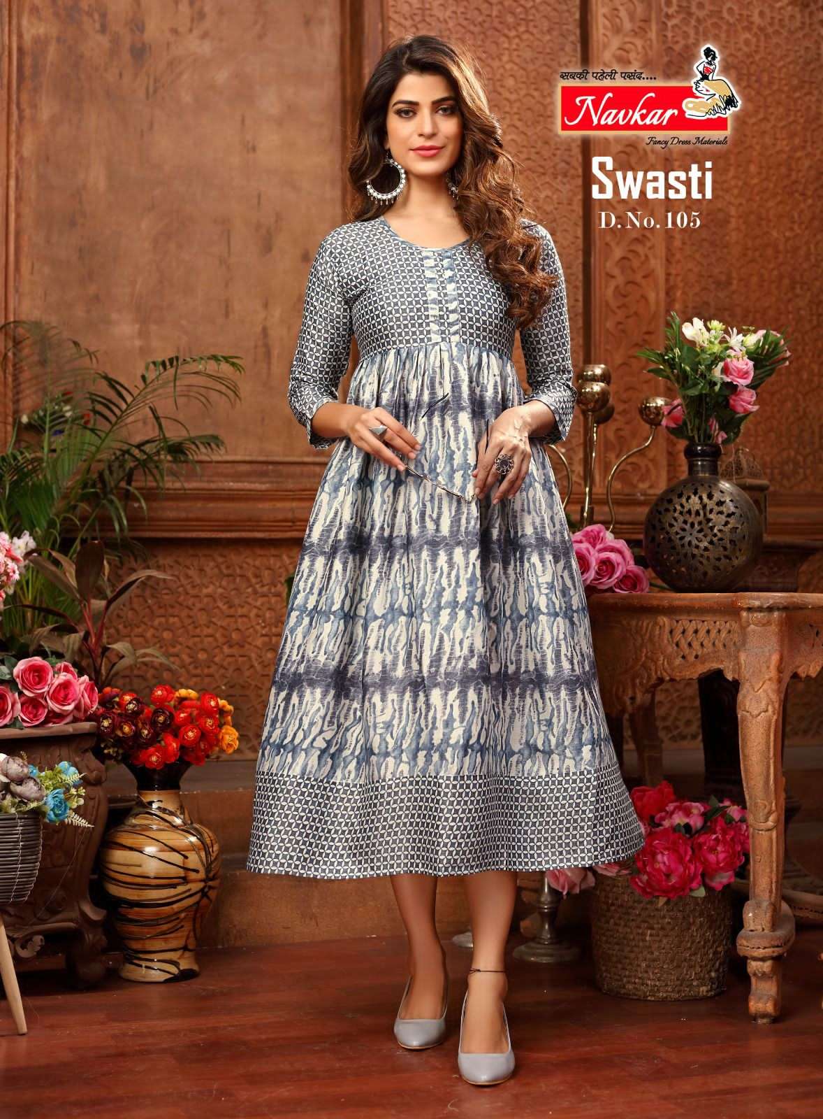 swasti by navkar rayon fancy casual wear kurtis