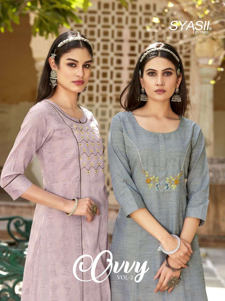 syasii presented ovvy vol 2 stylish pure and heavy cotton kurties
