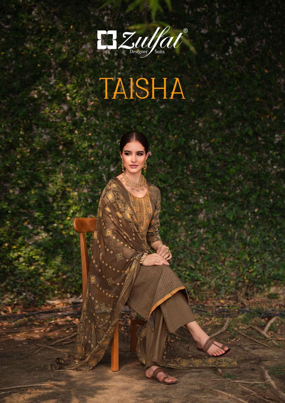 taisha by zulfat designer viscose rayon unstitched salwar kameez material 