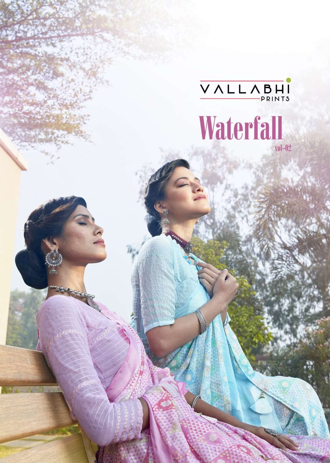 vallabhi prints waterfall vol 2 georgette printed fancy sarees 