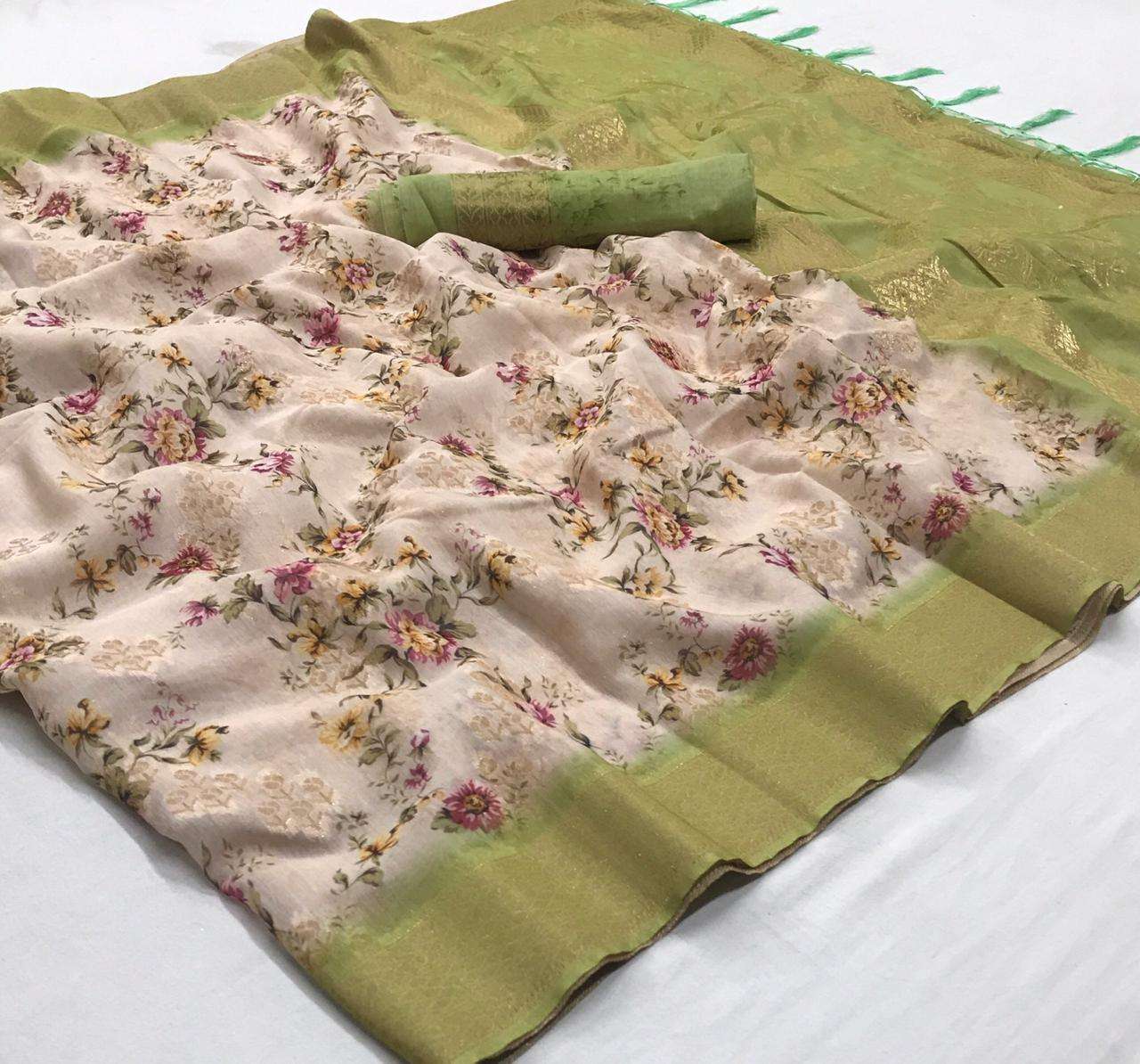 vrundavan by rajpath soft silk amazing floral printed sarees