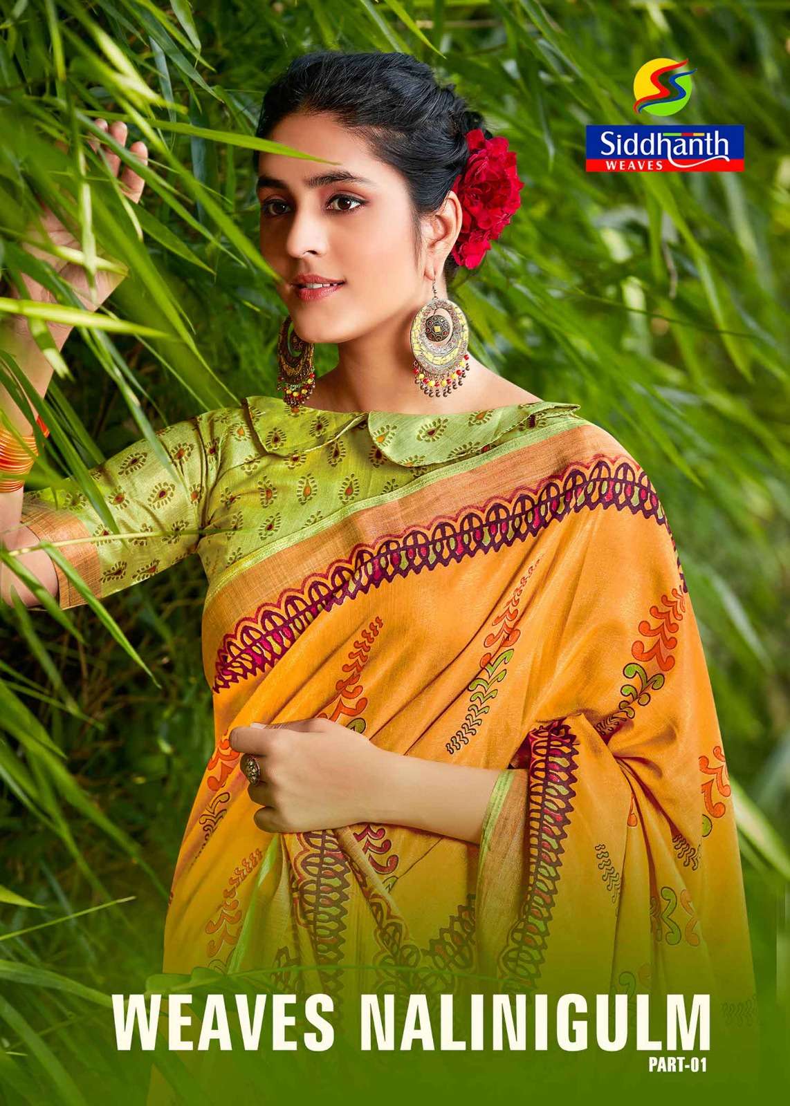 weaves nalinigulm vol 1 by siddhanth printed saree collection 
