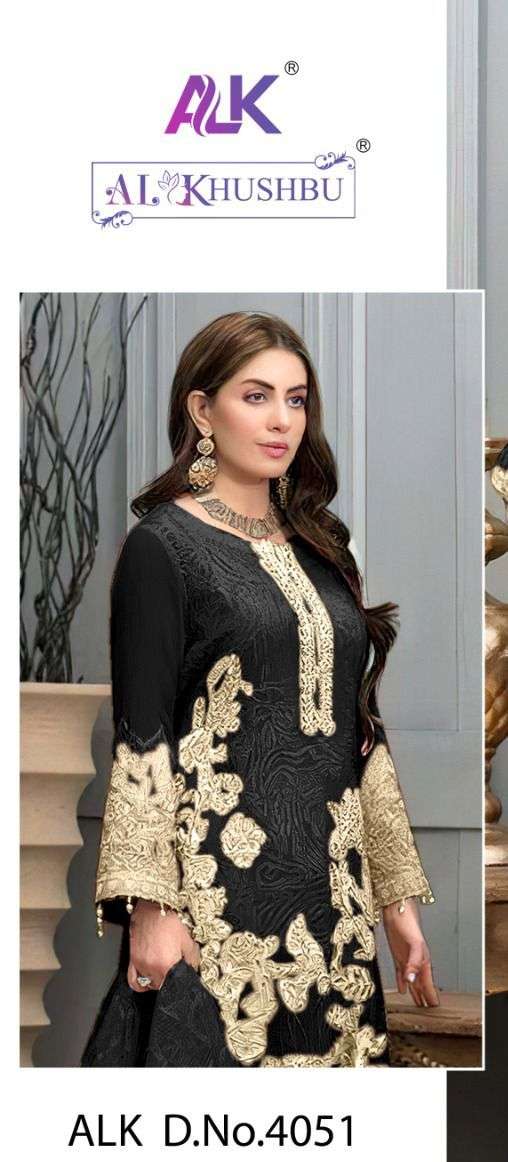 al khushbu 4051 georgette single pakistani suit