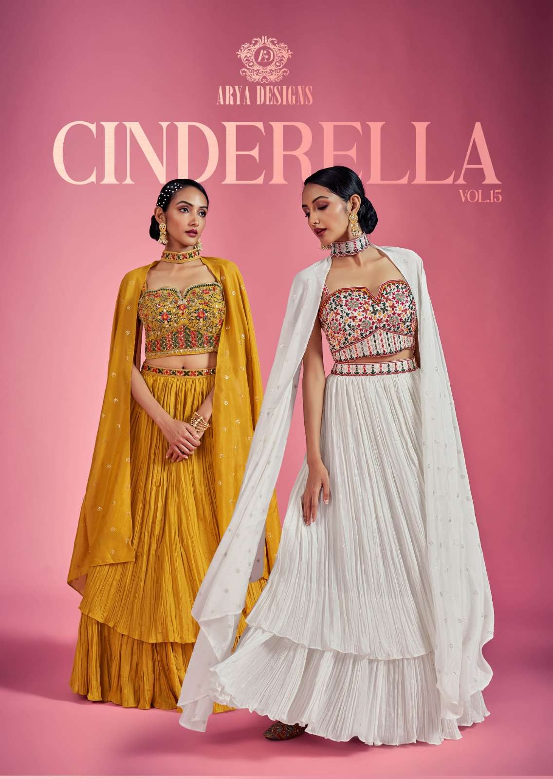 arya designs cinderella vol 15 full stitch fancy lehenga choli with dupatta