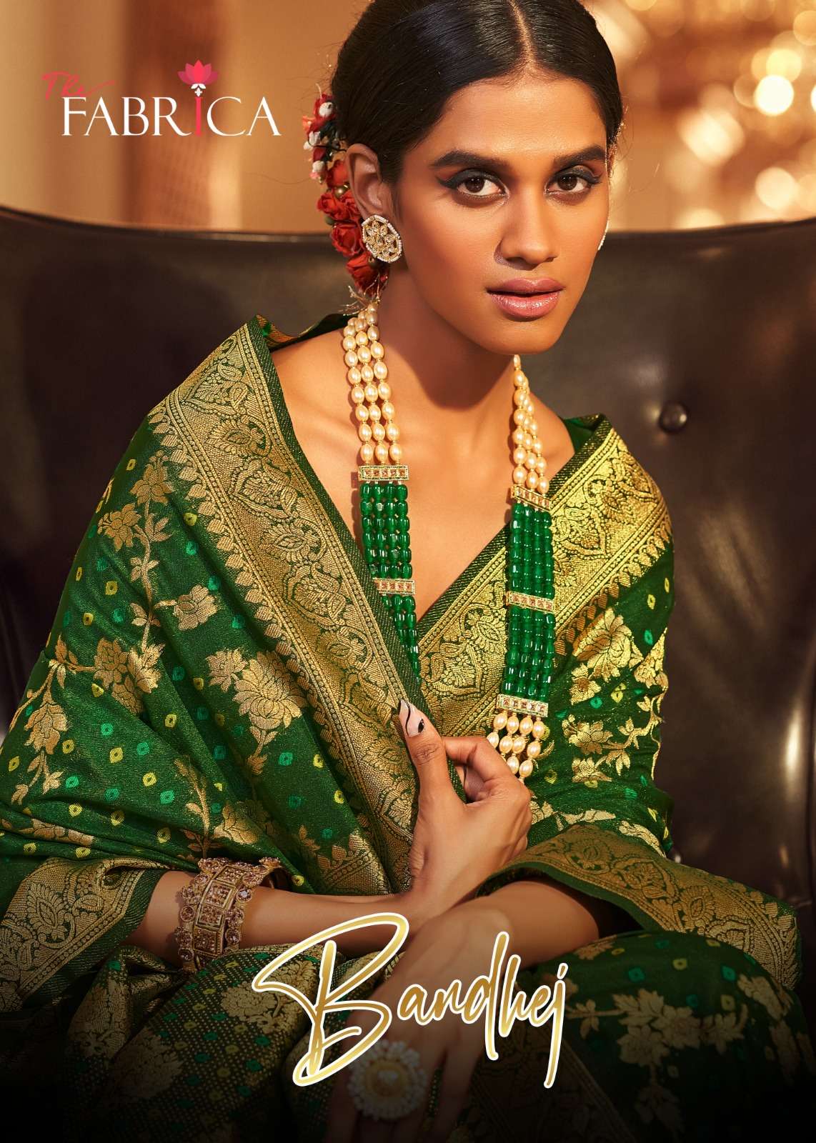 bandhej by the fabrica designer banarasi silk saree collection 