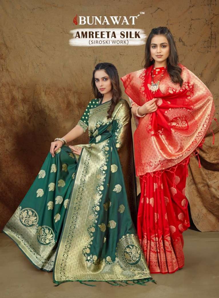 bunawat amreeta silk zari weaving banarasi silk saris wholesaler