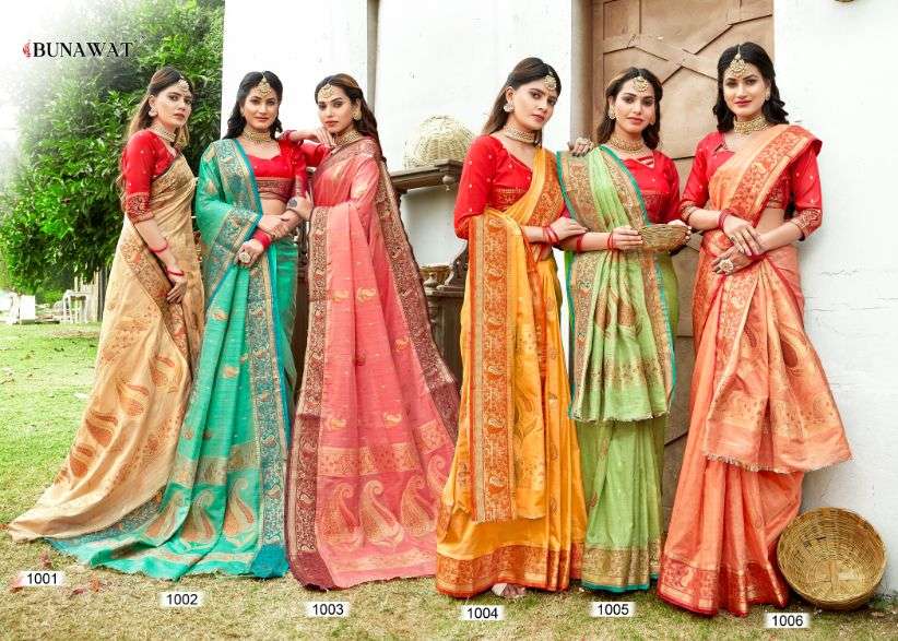 bunawat malvika designer silk saris wholesaler