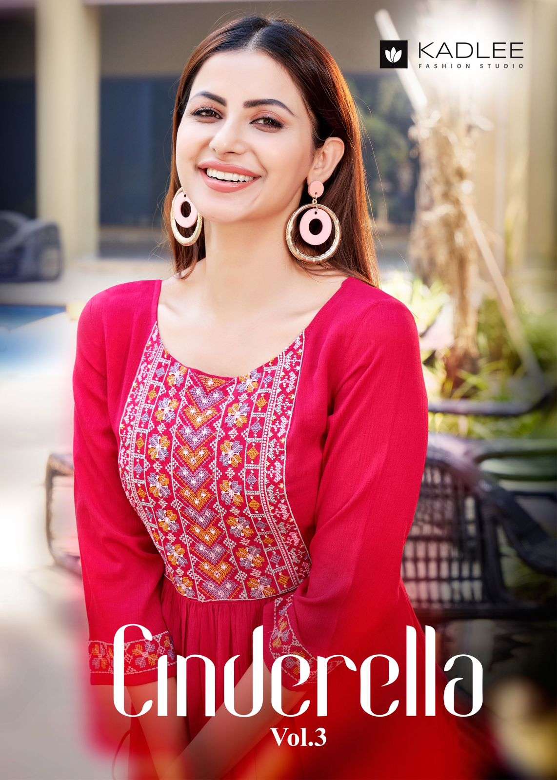 cinderella vol 3 by kadlee readymade fancy embroidered kurti 