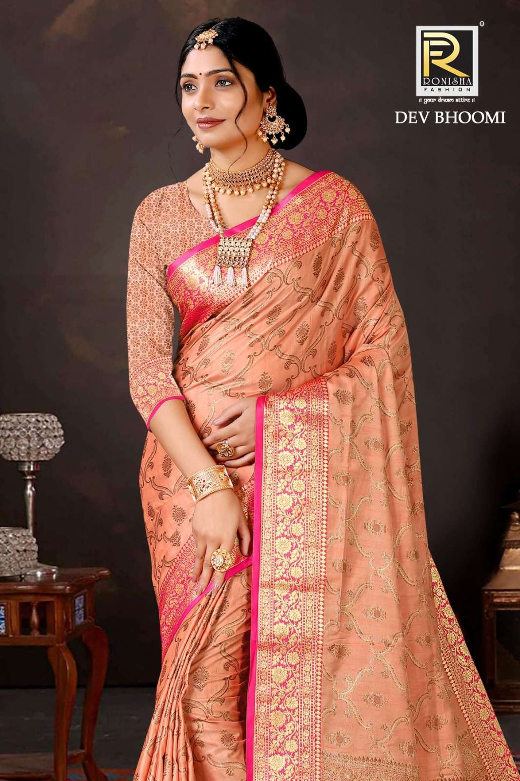 Dev bhoomi  by Ranjna saree Banarsi silk exclusive saree collection