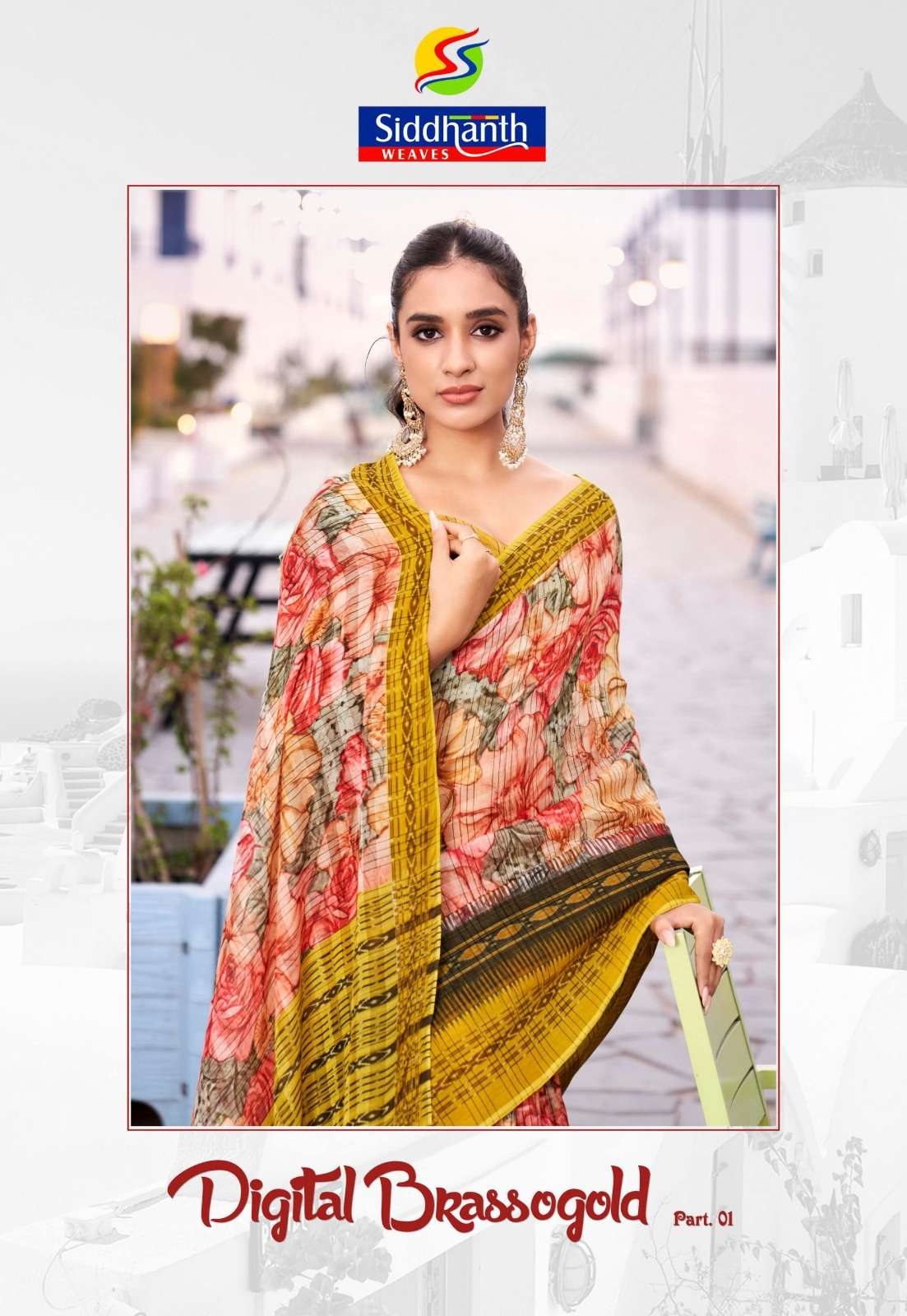 digital brassogold vol 1 by siddhanth weaves cotton base adorable saree collection 
