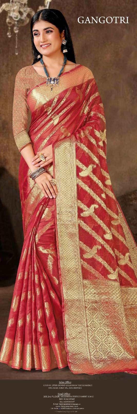 Gangotri  by Ranjna saree Banarsi silk exclusive saree collection