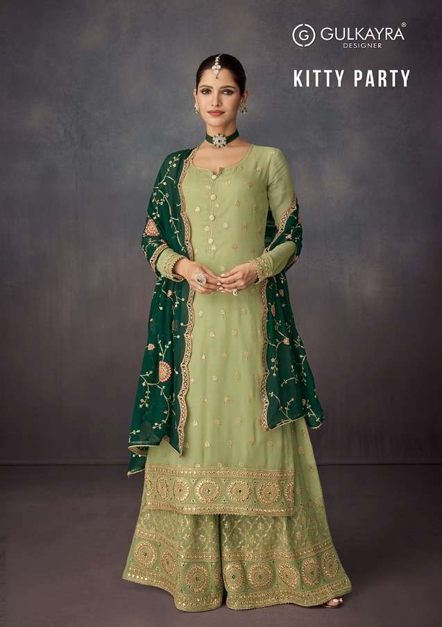 gulkayra designer present kitty party readymade sharara style salwar kameez 