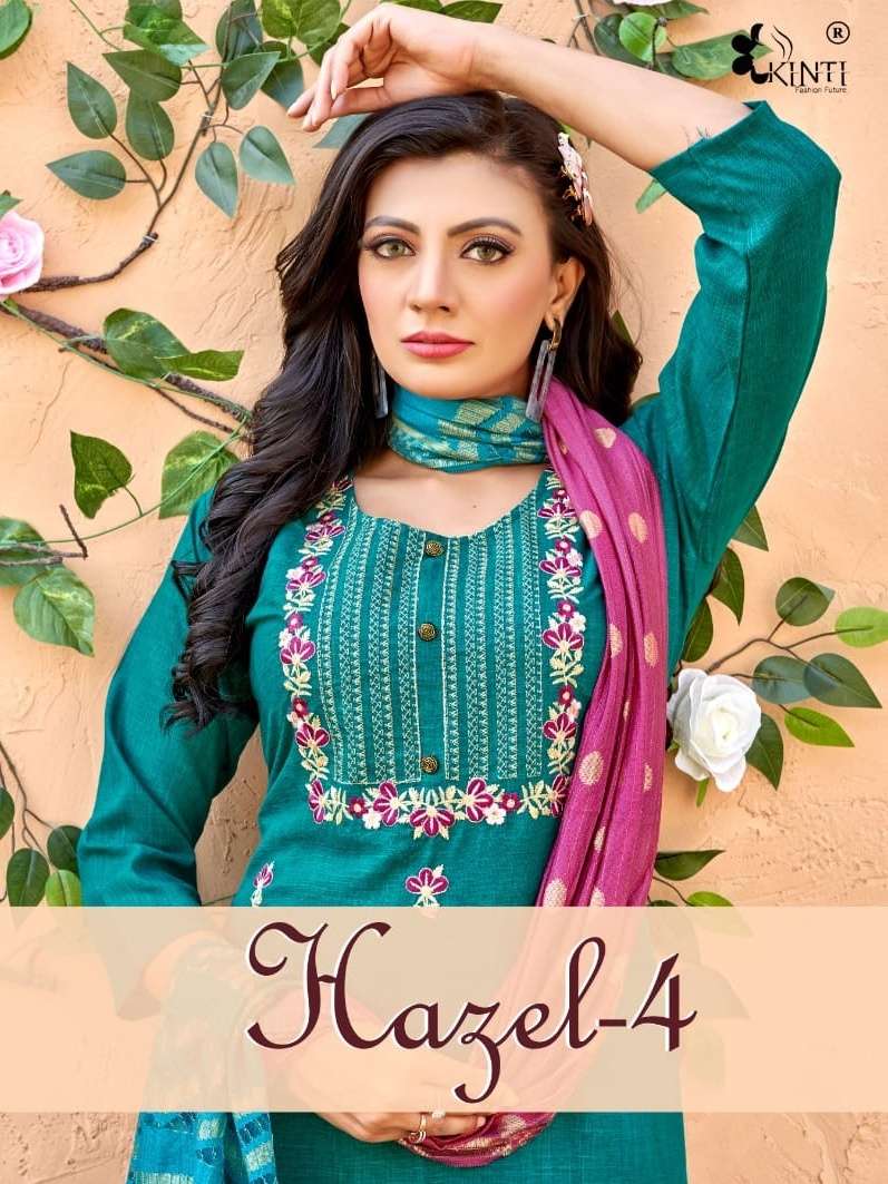 hazel vol 4 by kinti readymade rayon kurti with pant and dupatta