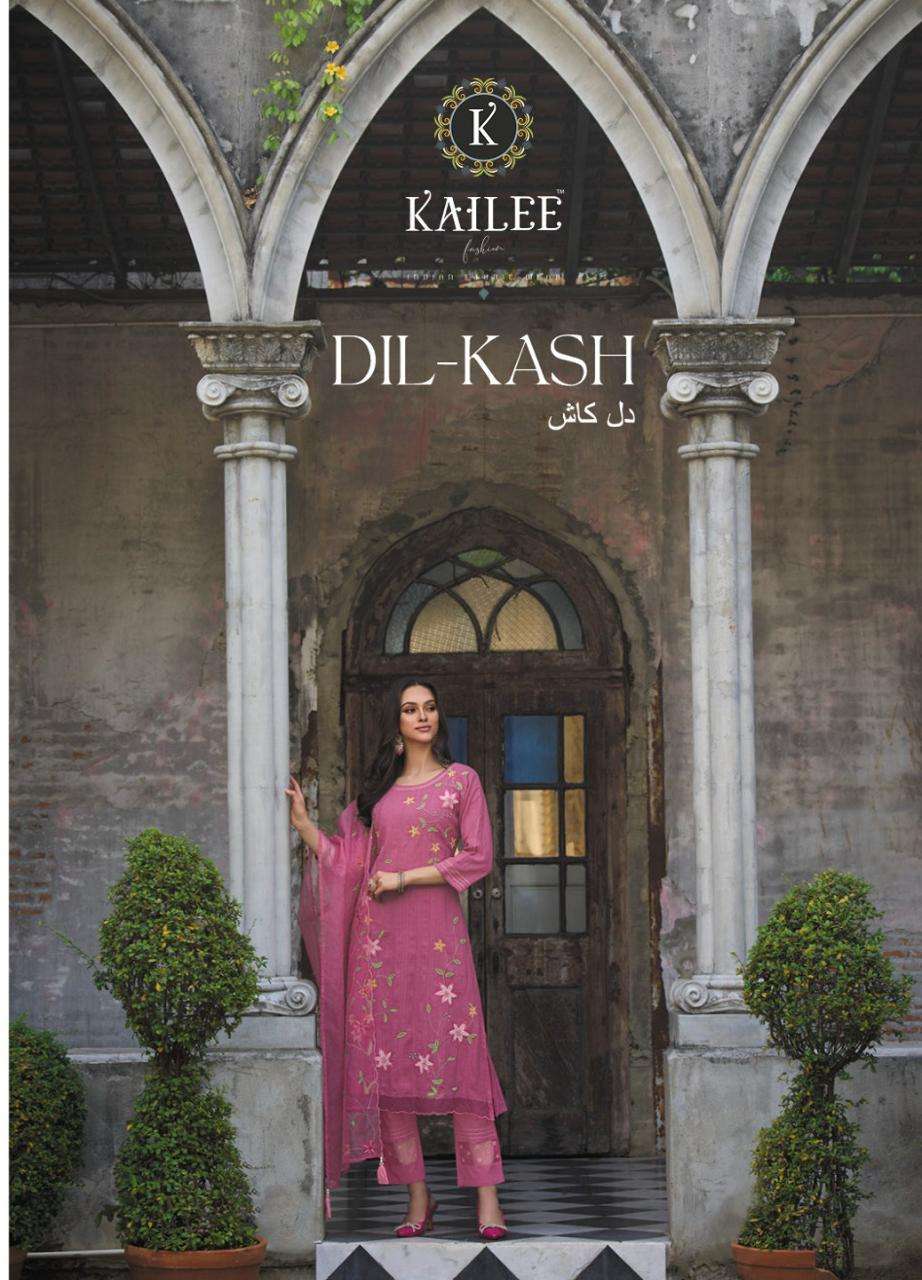 kailee fashion surat dil kash fully stitched kurti pant with dupatta set 