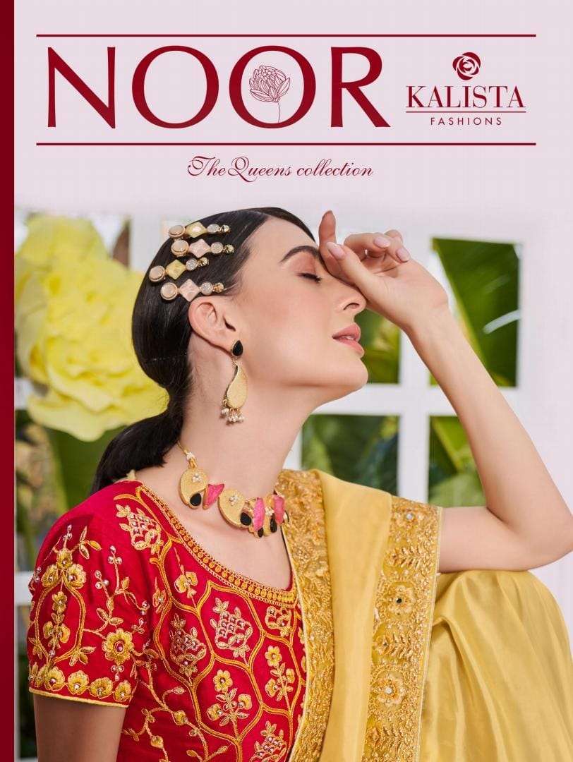 kalista fashion present noor designer wedding wear saree supplier 