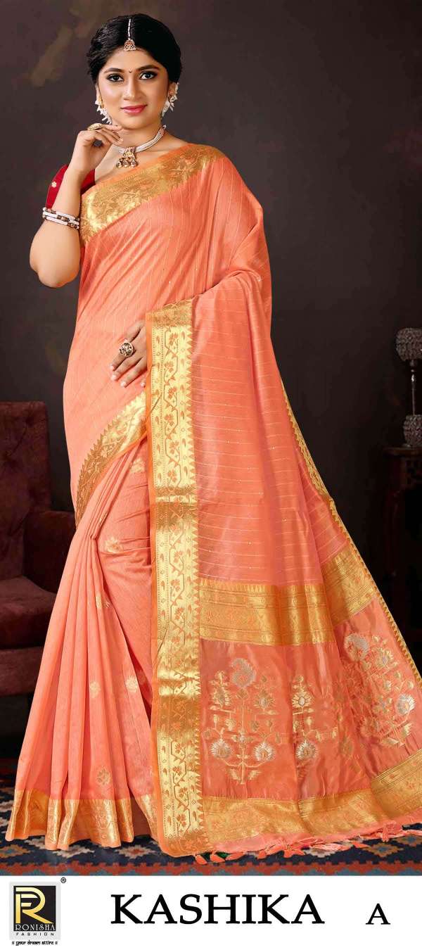 Kashika  by ranjna saree banarsi silk design ethnik wear silk saree amazing Collection 
