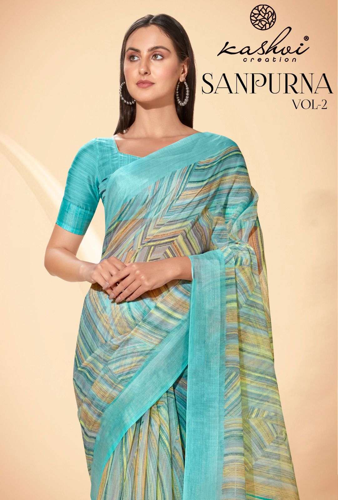 kashvi creation sanpurna vol 2 adorable casual saree wholesaler 