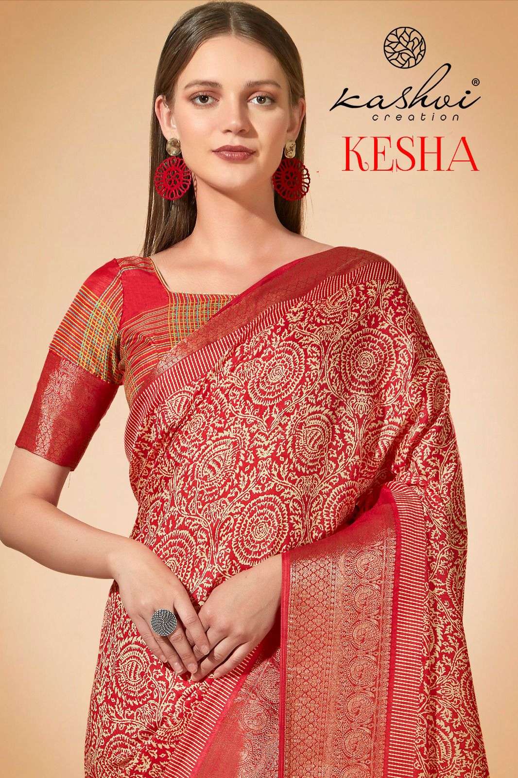 kesha by kashvi fancy printed saree wholesale rate