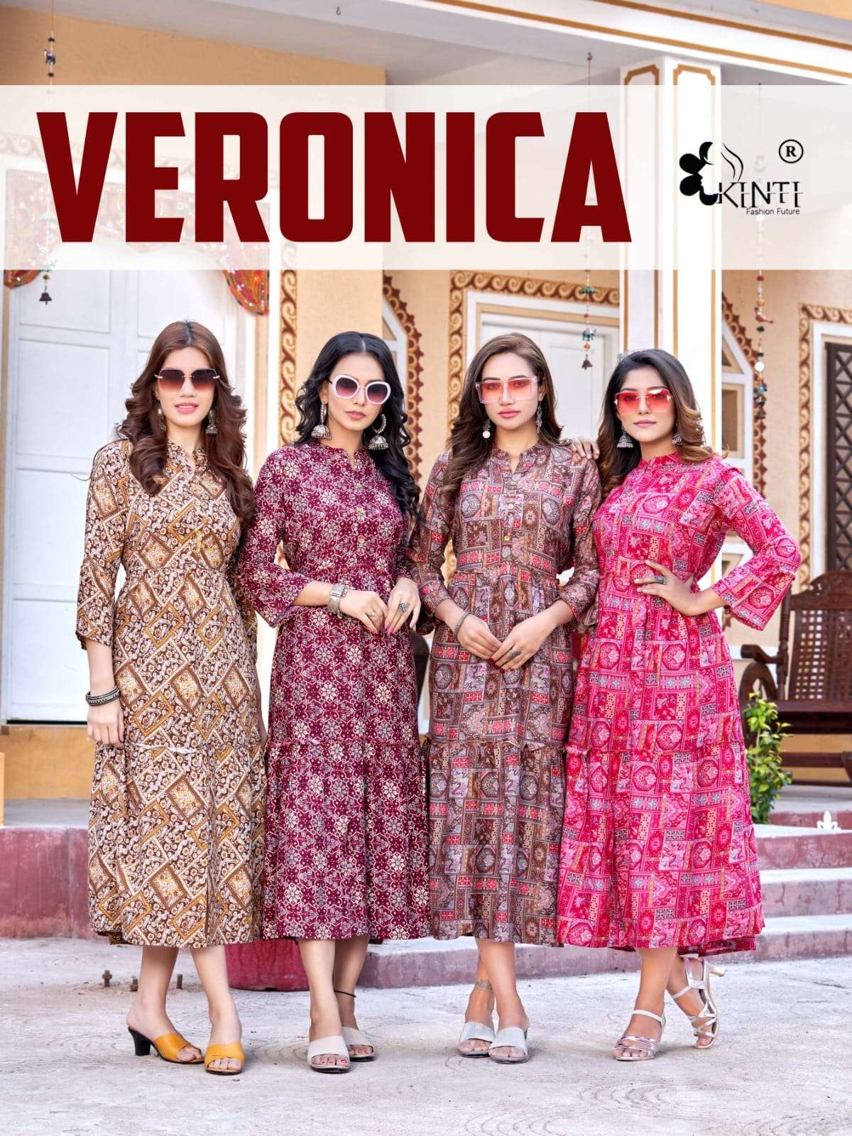 kinti veronica vol 2 rayon wrinkle prints kurtis wholesale supplier in india 